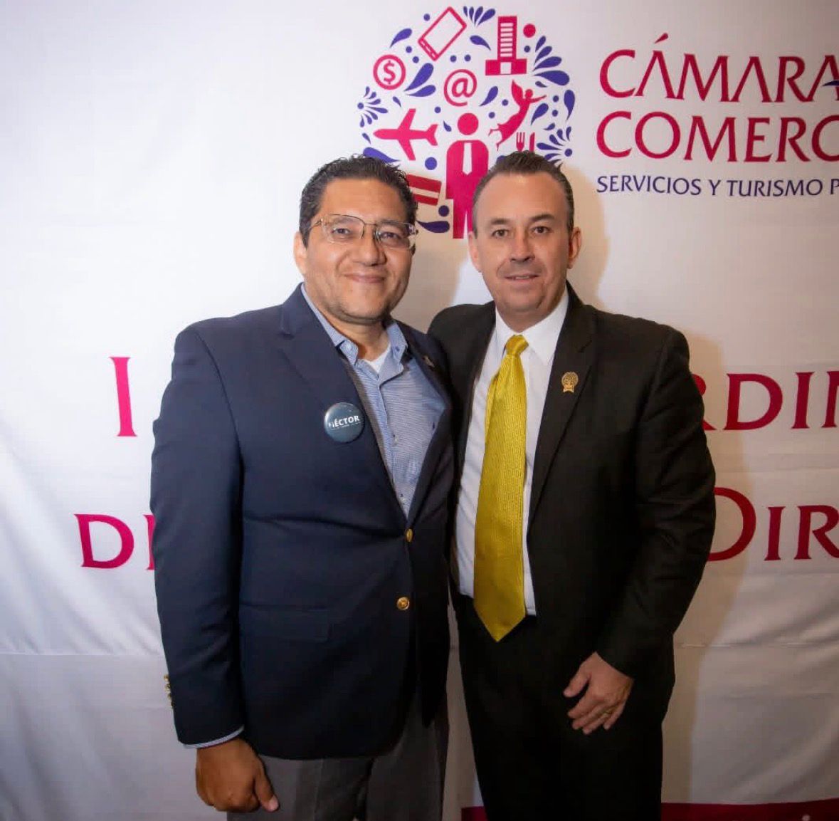 Nuestro Rector, Dr. José David Ortega Cerecedo junto al nuevo presidente de la CANACO, ,Lic. Héctor Landero