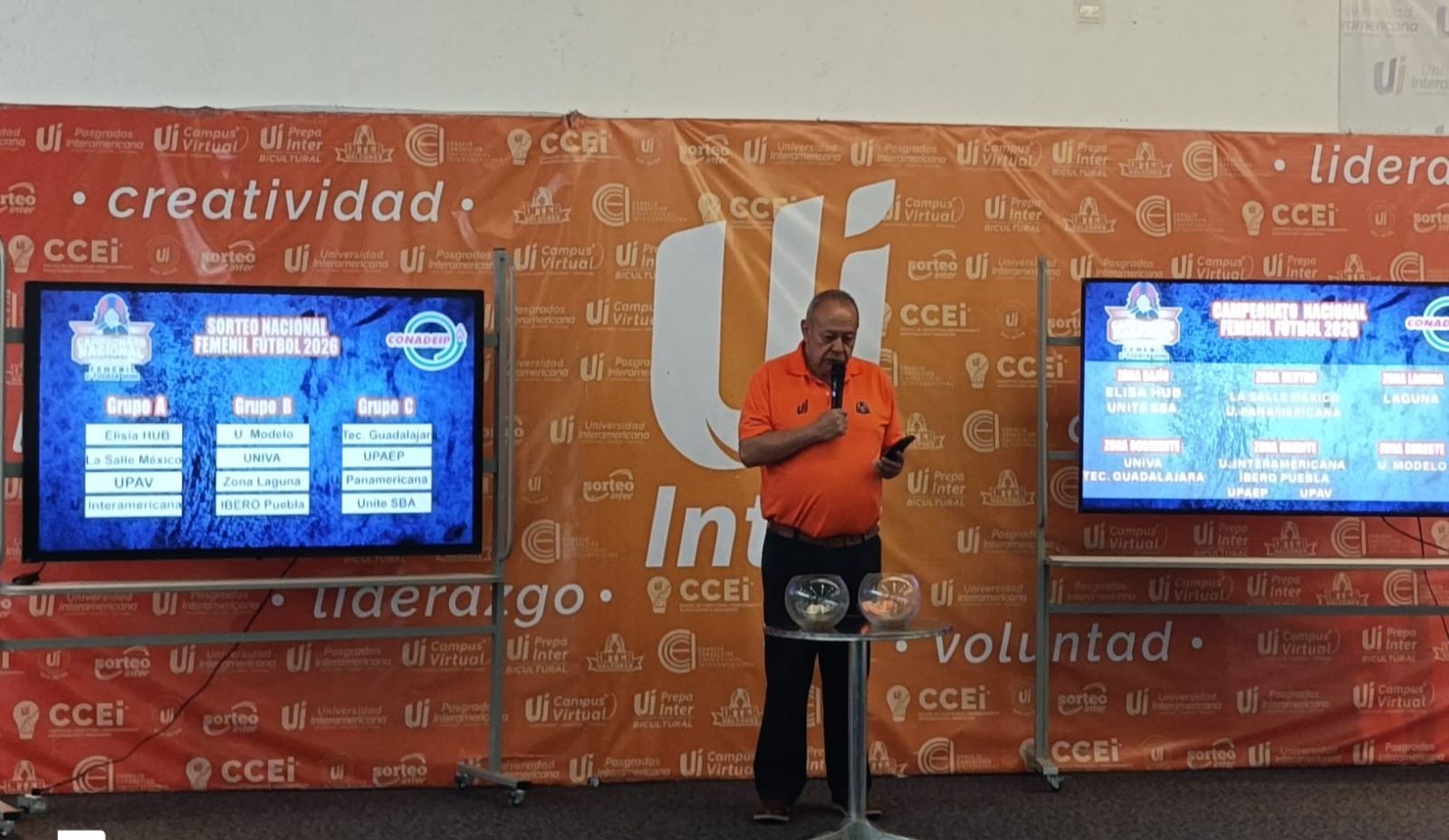 EL Ingeniero Enrique Ríos, encabezó el sorteo de grupos para el Nacional de Segunda División de Fútbol femenil