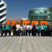 El rector José David Ortega junto con el CCEI recibió a estudiantes del COBAEP